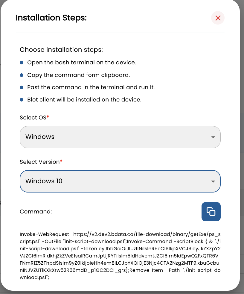 Network & Topology screen with Discover Devices button